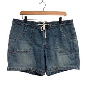 Old Navy Vintage Y2K Women’s Blue Jean Shorts with Drawstring